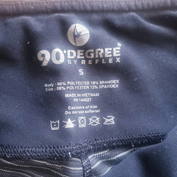 🔥3/$25🔥 90 Degree | Striped Yoga pants  - size small - Picture 2 of 2